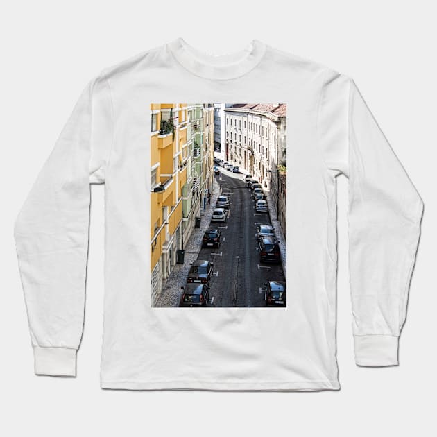 The Streets Of Lisbon - 2 © Long Sleeve T-Shirt by PrinceJohn